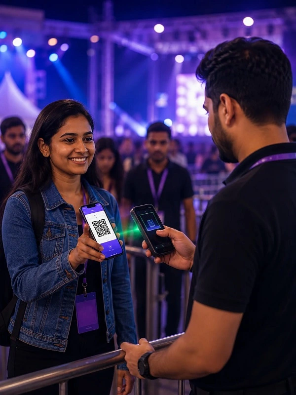 Fast QR Code Event Check-In & Gate Access Control background